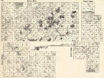 Iron County - Mercer, Gurney, Anderson, Vaughn, Wisconsin State Atlas 1930c